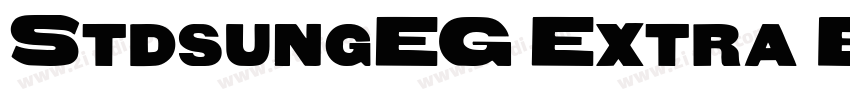 StdsungEG Extra Big5字体转换